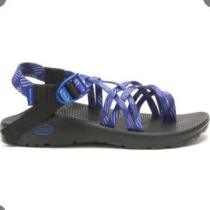 Chaco Z Cloud X Sandals- Multi Blue Pattern Size 7